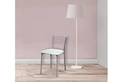 Juego de 4 taburetes de cocina blancos