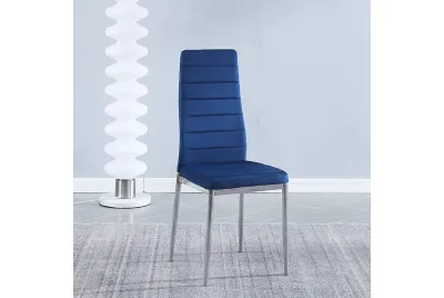 JUEGO DE 6 SILLAS T.VELVET P/CRO AVATAR X AZUL