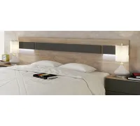 CABECERO LEDS SOTO ROBLE-GRAFITO