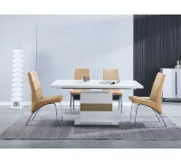 CONJUNTO MESA CARLOTA +4 SILLAS AROA BEIG
