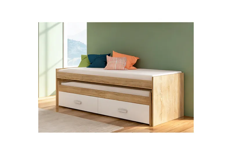 CAMA COMPACTO CAJONERA CHAMPION CAMBRIA-BLANCO