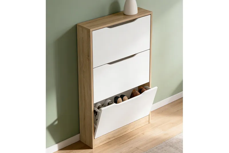 ZAPATERO 3 PUERTAS CHAMPION CAMBRIA-BLANCO