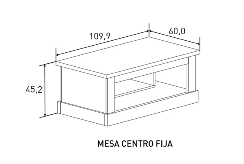 MESA CENTRO FIJA CHELLEN CAÑON MESA CENTRO FIJA CHELLEN CAÑON