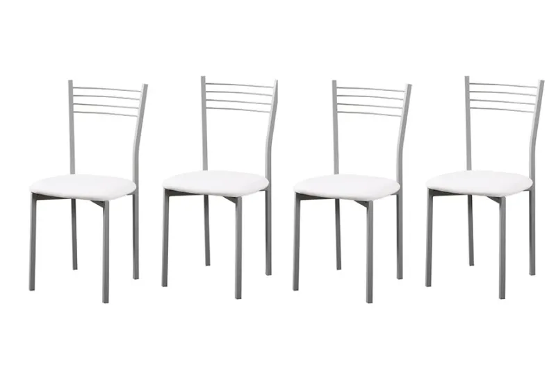 JUEGO DE 4 SILLAS 20 COCINAS BLANCO JUEGO DE 4 SILLAS 20 COCINAS BLANCO