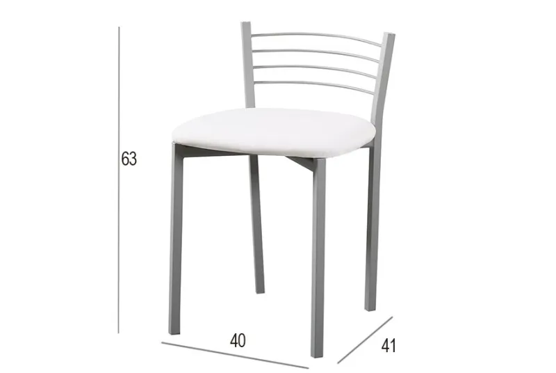 Juego de 4 Taburetes de Cocina Blancos | Alta Calidad y Diseño