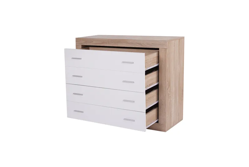 COMODA 4 CAJONES LARA CAMBRIA-BLANCO