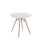 MESA REDONDA 4 PATAS MADERA DINAMARCA BLANCO