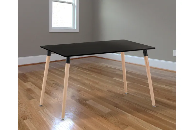 MESA RECTANGULAR 120CM P/MADERA DINAMARCA NEGRO