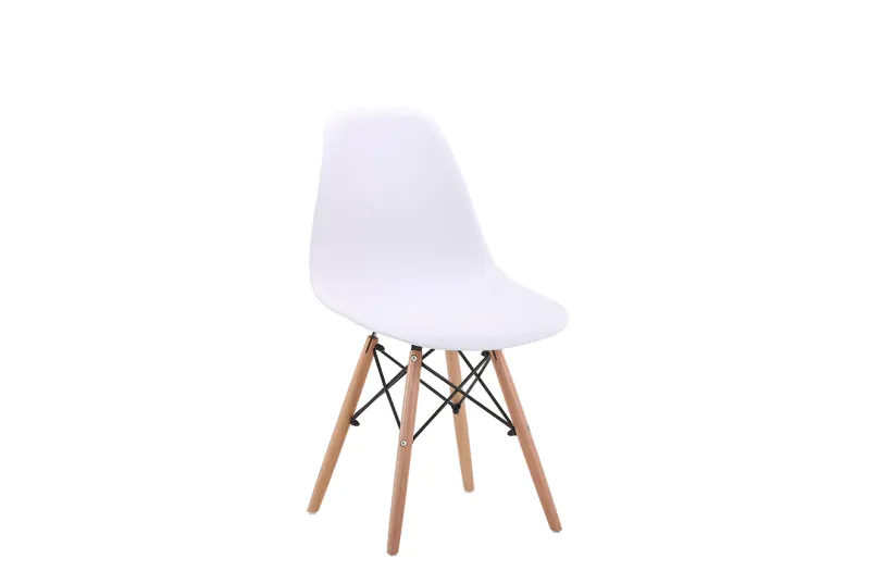 JUEGO DE 4 SILLAS PATAS MADERA DINAMARCA BLANCO
