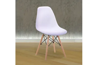 JUEGO DE 4 SILLAS PATAS MADERA DINAMARCA BLANCO