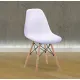 JUEGO DE 4 SILLAS PATAS MADERA DINAMARCA BLANCO