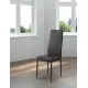 JUEGO DE 6 SILLAS TAP.PU P/NEGRA EMI NEGRO