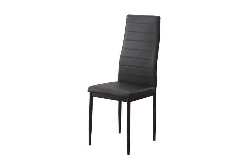 JUEGO DE 6 SILLAS TAP.PU P/NEGRA EMI NEGRO