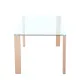 MESA COMEDOR FIJA TAPA CRISTAL HANA CAMBRIA