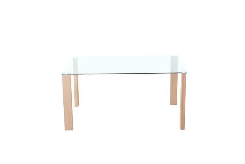 MESA COMEDOR FIJA TAPA CRISTAL HANA CAMBRIA