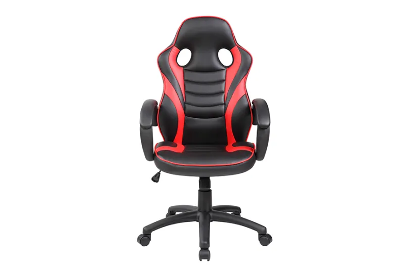 SILLA OFICINA SOF-14 NEGRO-ROJO SILLA OFICINA SOF-14 NEGRO-ROJO