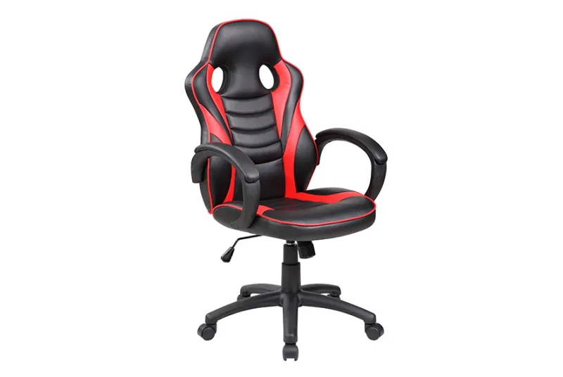 SILLA OFICINA SOF-14 NEGRO-ROJO SILLA OFICINA SOF-14 NEGRO-ROJO