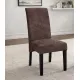 JUEGO DE 2 SILLAS T.JARAMA CHOCOLATE PATA WENGUE LISBOA