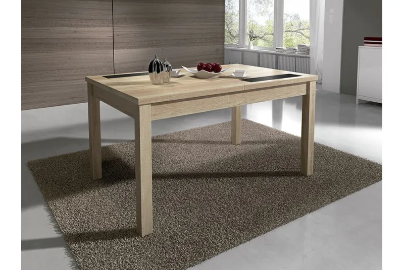 MESA EXTENSIBLE 140CM C/NEGRO LARA CAMBRIA
