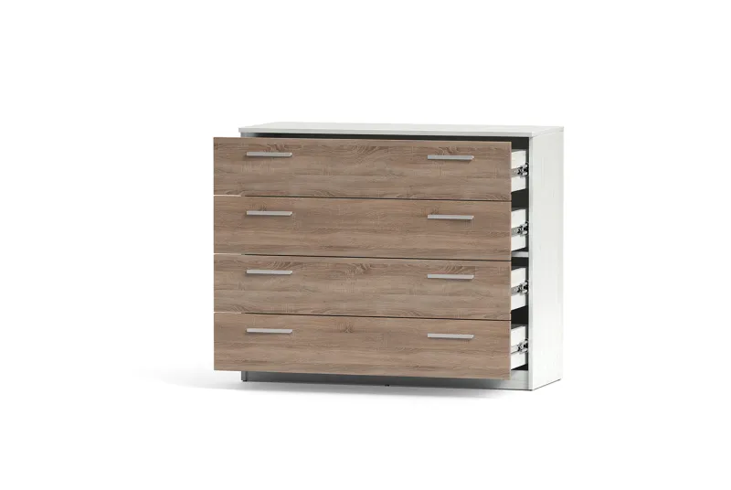 COMODA 4 CAJONES MONIKA ANDERSEN PINO-GRIS