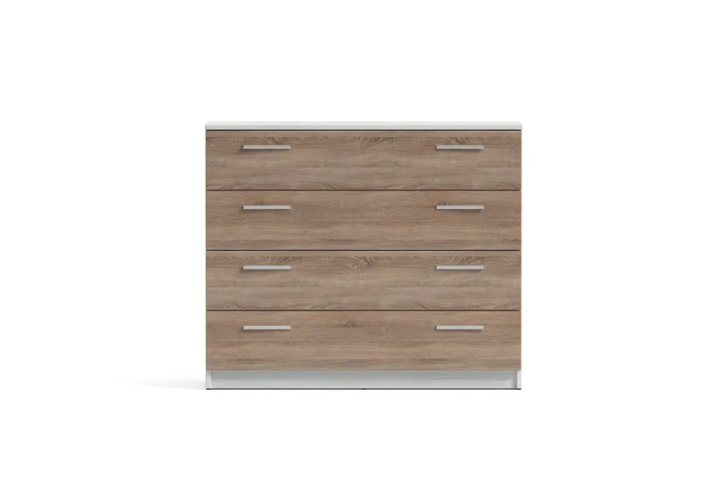 COMODA 4 CAJONES MONIKA ANDERSEN PINO-GRIS