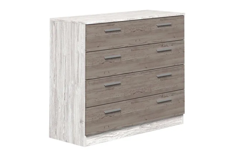 COMODA 4 CAJONES MONIKA ANDERSEN PINO-GRIS
