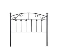 Cabecero de forja 135 cm sin galleta Munich negro