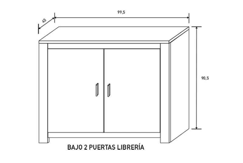 BAJO 2P. LIBRERIA RONCAL ANDERSEN-ROBLE BAJO 2P. LIBRERIA RONCAL ANDERSEN-ROBLE