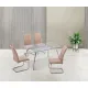 CONJUNTO MESA SAN + 4 SILLAS SAN BEIG