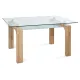 MESA COMEDOR FIJA TAPA CRISTAL SENSEI CAMBRIA