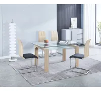 CONJUNTO MESA SENSEI CAMBRIA + 4 SILLAS SENSEI