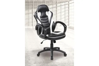 SILLA OFICINA SOF-14 NEGRO-BLANCO