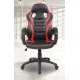 SILLA OFICINA SOF-14 NEGRO-ROJO