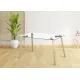 MESA COMEDOR FIJA T/CRISTAL SULLIE MADERA