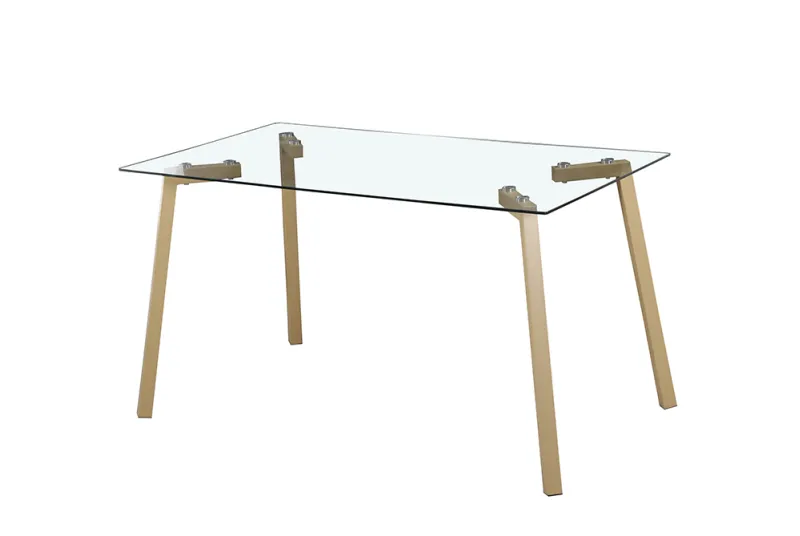 MESA COMEDOR FIJA T/CRISTAL SULLIE MADERA