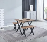 CONJUNTO VIDEL MESA + 2 TABURETES