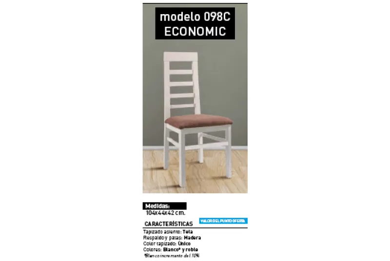SILLA 098C ECONOMIC ROBLE SILLA 098C ECONOMIC ROBLE