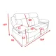 SOFA 2P RELAX TAP.NOLIA MENFIS CEMENTO