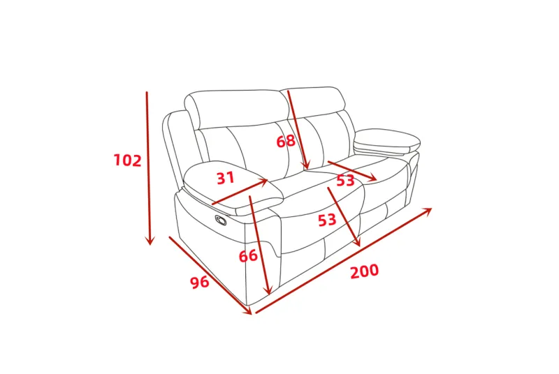 SOFA 3P.2 ASI.RELAX ELECTRICO TAP.NOLIA MENFIS CEMENTO