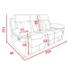 SOFA 3P.3 ASIENTOS 2RELAX T.NOLIA MENFIS CEMENTO