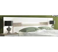 CABECERO CON LEDS 260 CM. CORDOBA 2 NELSON-BLANCO