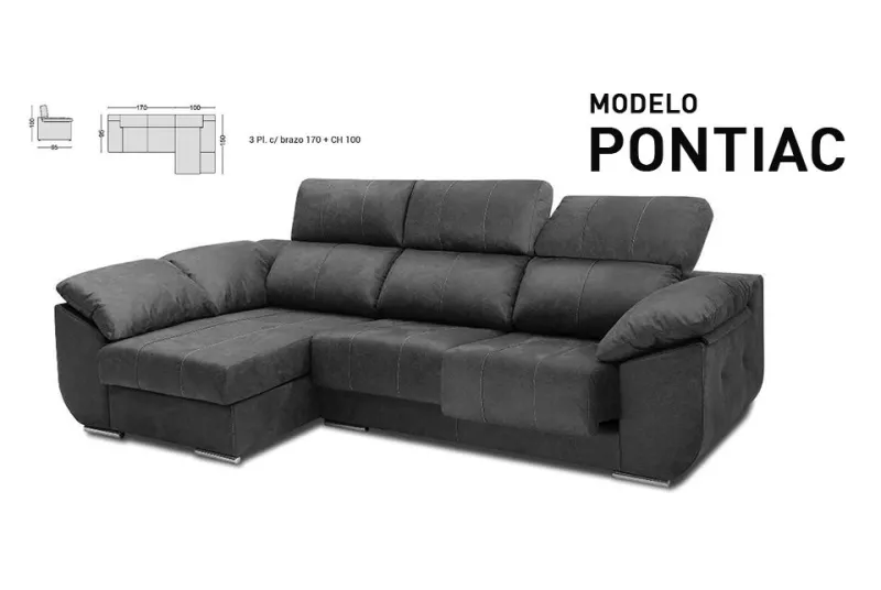 SHAISELONGUE DCHA. 270CM PONTIAC TAP.SERIE 1 SHAISELONGUE DCHA. 270CM PONTIAC TAP.SERIE 1