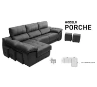 SHAISELONGUE DCH 290CM PORCHE TAP.OFERTA