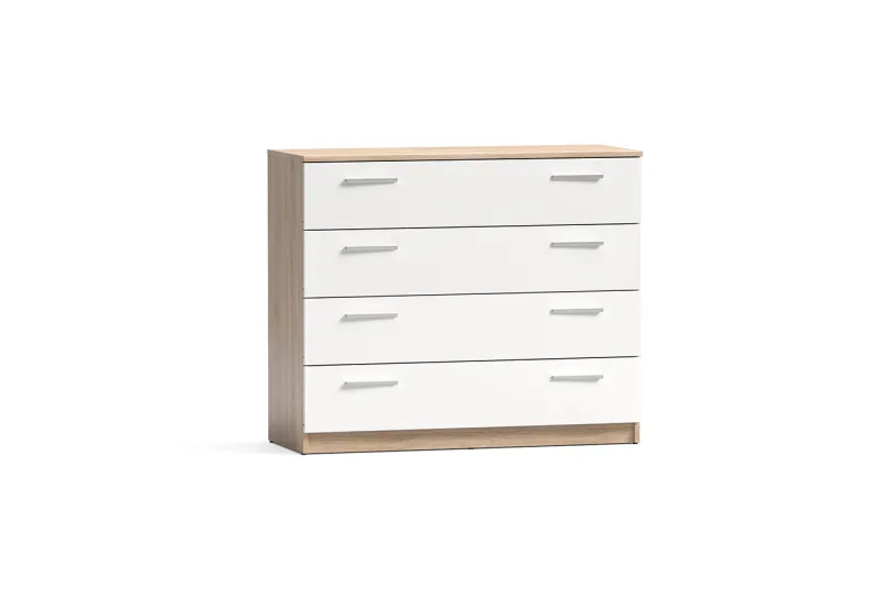 COMODA 4 CAJONES MONIKA CAMBRIA-BLANCO