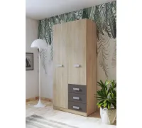 ARMARIO 2P-3C DONALD PUCCINI-GRAFITO