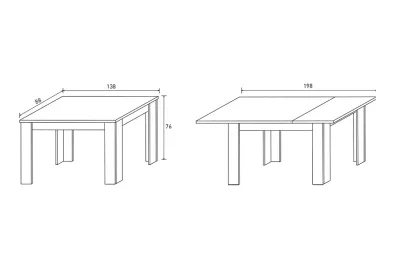 MESA EXTENSIBLE 140-200 CORFU MAUVELLA-BEIG