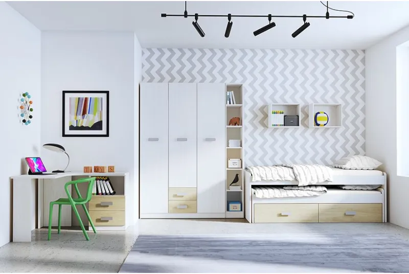 DORMITORIO CON ARMARIO DONALD AMBIENTE 12A DORMITORIO CON ARMARIO DONALD AMBIENTE 12A