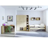 Dormitorio con armario Donald Ambiente 12D