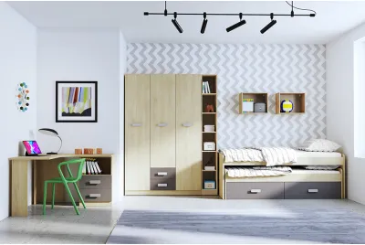 DORMITORIO CON ARMARIO DONALD AMBIENTE 12D