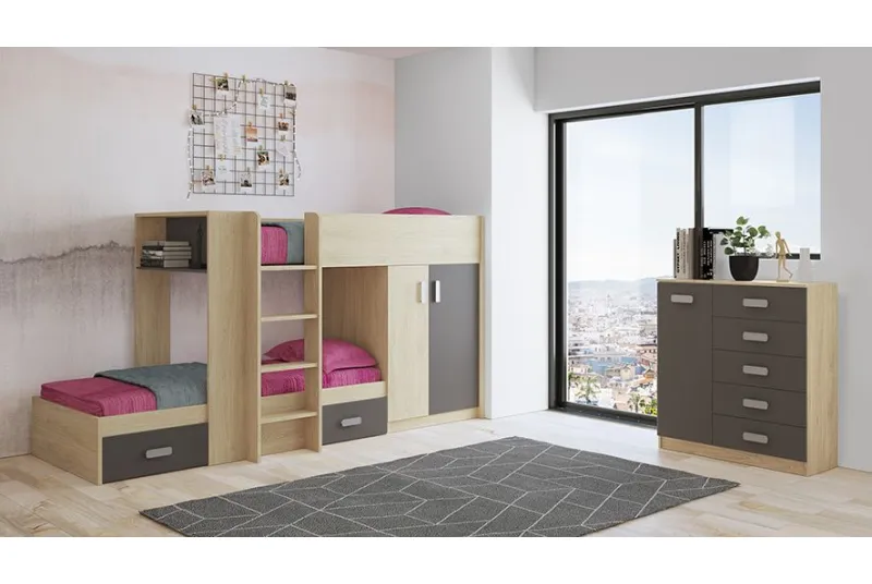 DORMITORIO S/ARMARIO DONALD AMB.24